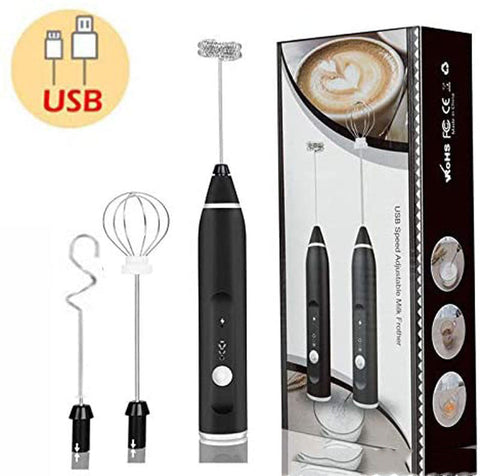 Rechargeable Electric Milk Frother Kitchen Juice Food Mixer