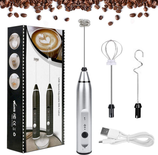 Rechargeable Electric Milk Frother Kitchen Juice Food Mixer