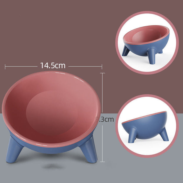 Cat Dog Bowl With Stand Pet Feeding Food Bowls