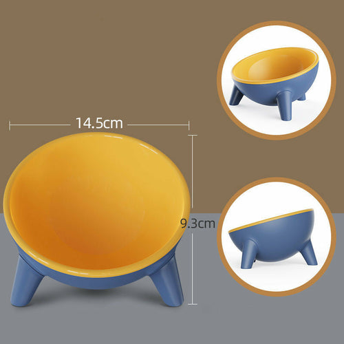 Cat Dog Bowl With Stand Pet Feeding Food Bowls