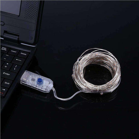 AMZER Fairy String Light 100 LED 10m Waterproof USB Operated Remote