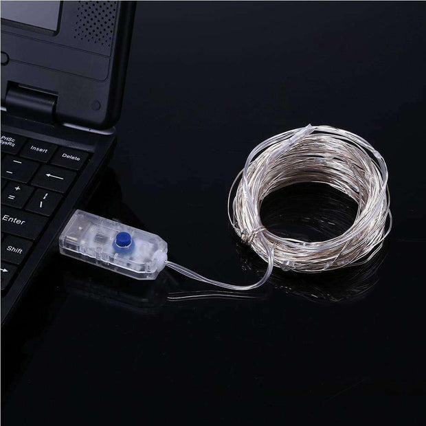 AMZER Fairy String Light 100 LED 10m Waterproof USB Operated Remote