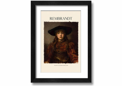 The Girl In A Picture Frame, 1641 By Rembrandt