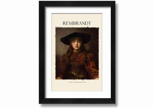 The Girl In A Picture Frame, 1641 By Rembrandt