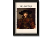 The Girl In A Picture Frame, 1641 By Rembrandt