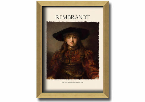 The Girl In A Picture Frame, 1641 By Rembrandt