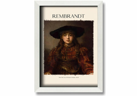 The Girl In A Picture Frame, 1641 By Rembrandt