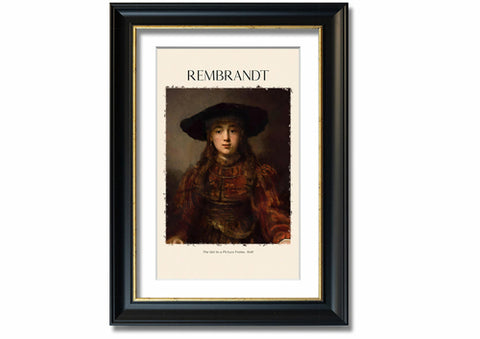 The Girl In A Picture Frame, 1641 By Rembrandt