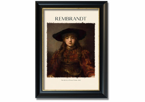 The Girl In A Picture Frame, 1641 By Rembrandt