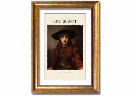 The Girl In A Picture Frame, 1641 By Rembrandt