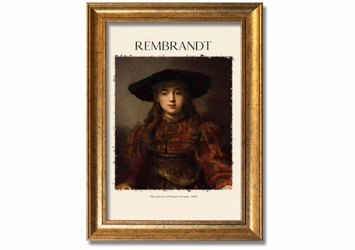 The Girl In A Picture Frame, 1641 By Rembrandt