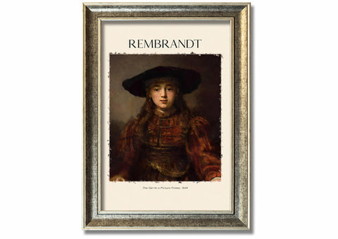 The Girl In A Picture Frame, 1641 By Rembrandt