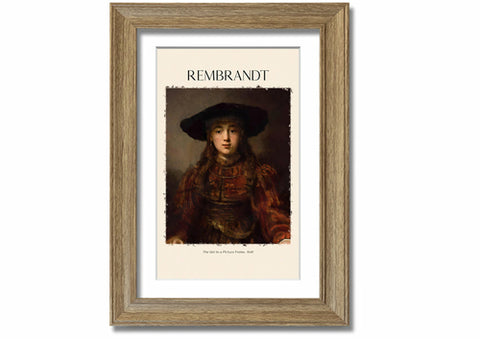 The Girl In A Picture Frame, 1641 By Rembrandt