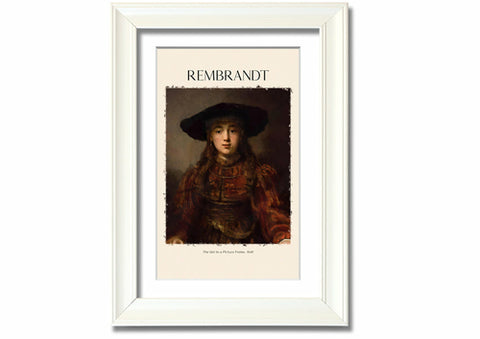 The Girl In A Picture Frame, 1641 By Rembrandt