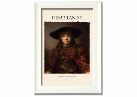 The Girl In A Picture Frame, 1641 By Rembrandt