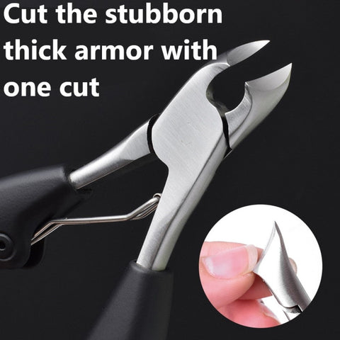 Black Toe Nail Clippers Correction Thick Nails Ingrown Toenails