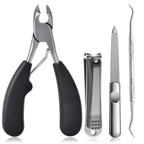 Black Toe Nail Clippers Correction Thick Nails Ingrown Toenails