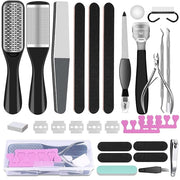 23 in 1 Professional Pedicure Tools Set Foot Care Scrubber