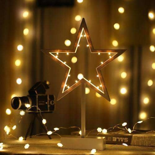 AMZER Romantic Shapes LED String Holiday Light With Holder, Festival