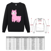 New Pink Alpaca Sweatshirt men clothing clothes for men men's autumn