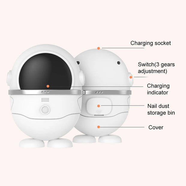 Electric Nail Clipper Safe Automatic Fingernail Clipper