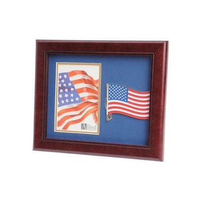 American Flag Medallion Portrait Picture Frame 4 by 6