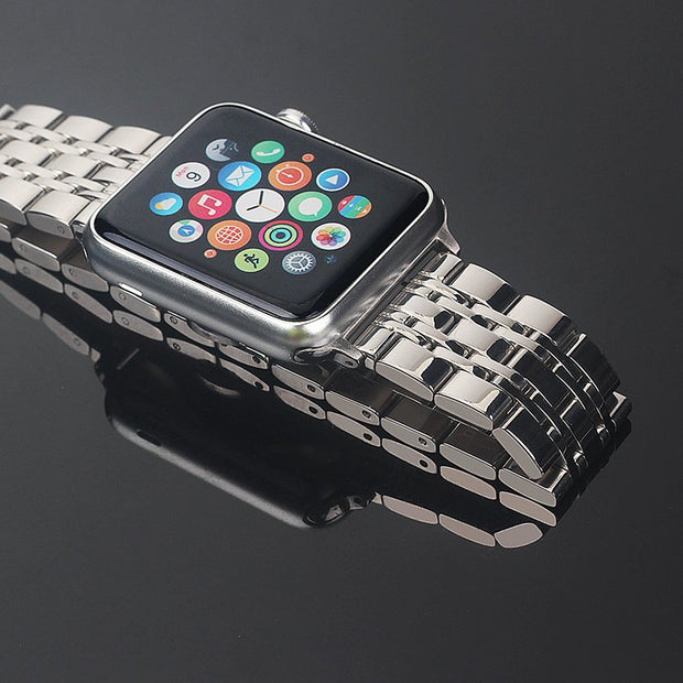 Silver Stainless Steel Apple Watch Band