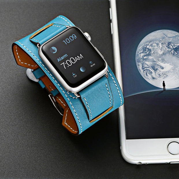 Sports Design Leather Apple Watch Band