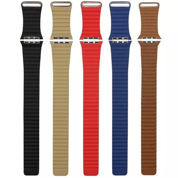 Magnet Genuine Leather Apple Watch Band