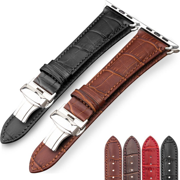 Leather Apple Watch Band for all apple watch series