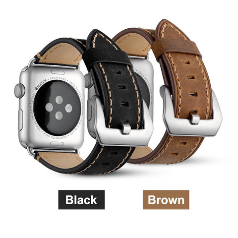 Ultra-Strong Leather Apple Watch Band