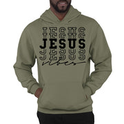 Mens Graphic Hoodie Jesus Vibes