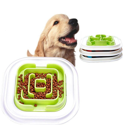 Pet Feeder Portable Feeding Food Bowls Puppy Dog Cats Slow Down Eating