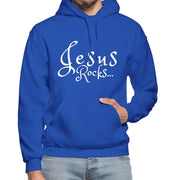 Mens Hoodie - Pullover Hooded Sweatshirt - Graphic/jesus Rocks