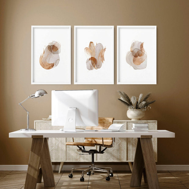 Office wall picture | set of 3 framed wall art